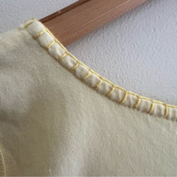 Tommy Hilfiger 3X Butter Yellow Sleeveless Top w/embroidered detail NWT🏷 - Picture 6 of 12